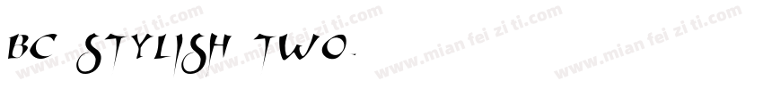 BC STYLISH TWO字体转换